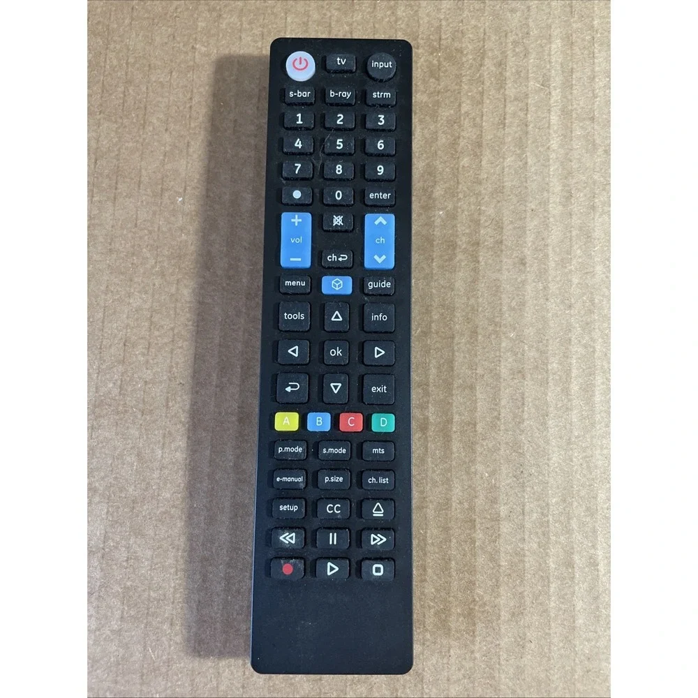 GE Universal Remote‎ Control by BYJASCO.COM 44235 CL5 7252 Black Pre-Owned